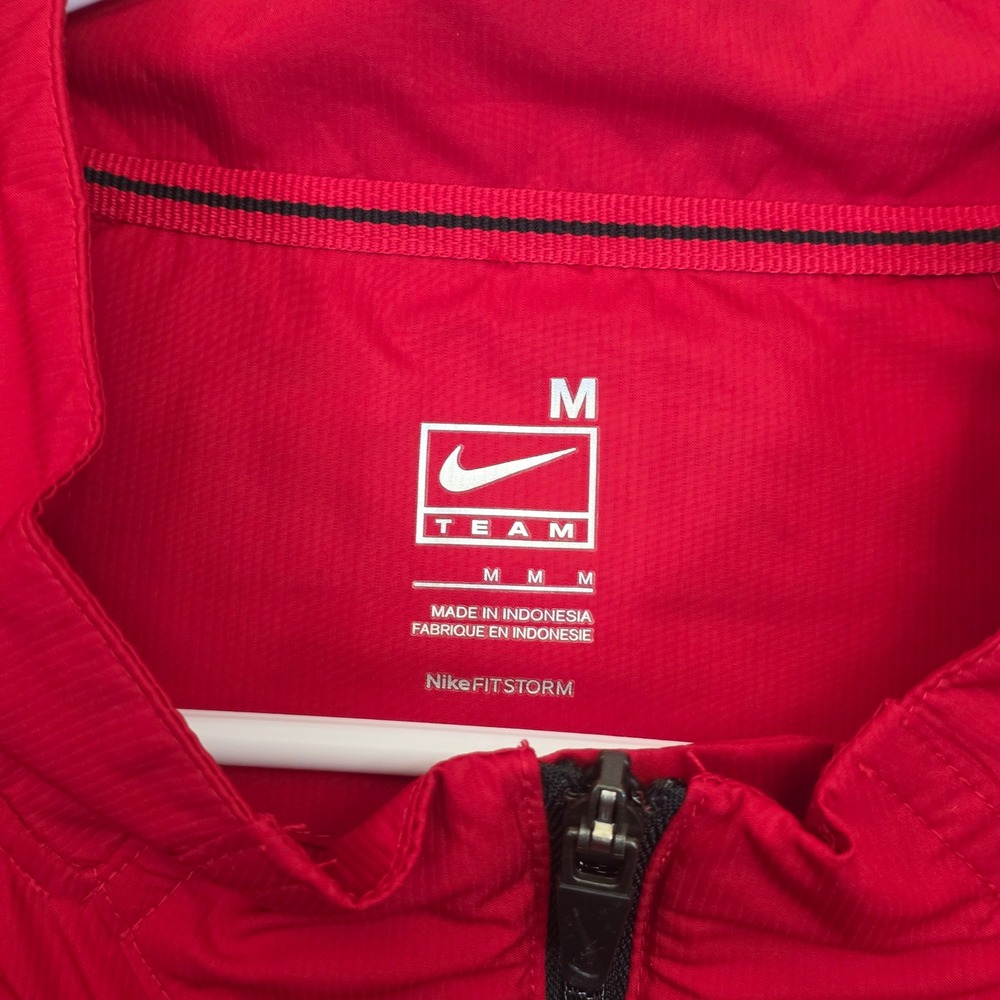 Nike Quarter Zip Windbreaker Men Medium Red Georgia Bulldogs UGA FITSTORM Jacket - Picture 5 of 13
